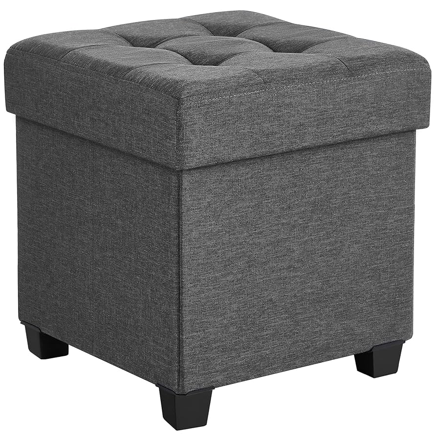 Amazon.com: SONGMICS 15 Inches Cube Storage Ottoman, Bedroom